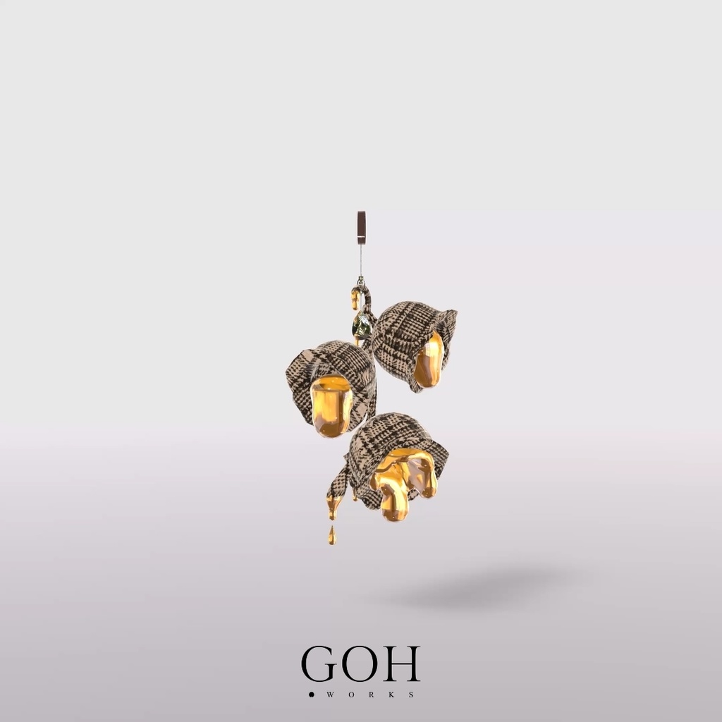 とろけるスズランのボンボン|イヤリング、ブローチ、ボンボン、チョーカー、ブレスレット、指輪、VRChat対応