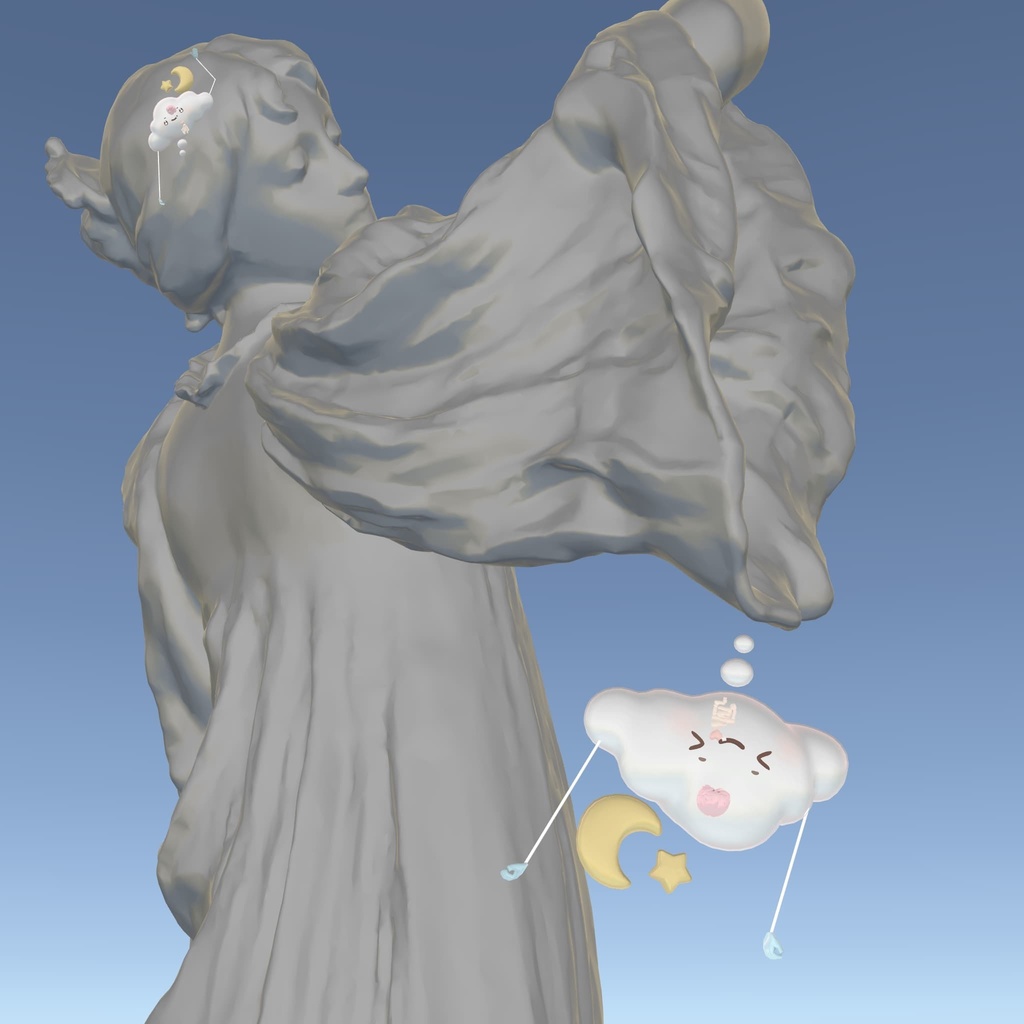 先行販売『もくもく / MokuMoku from JellySoul』, VRChatアバター、ペット、アクセサリー