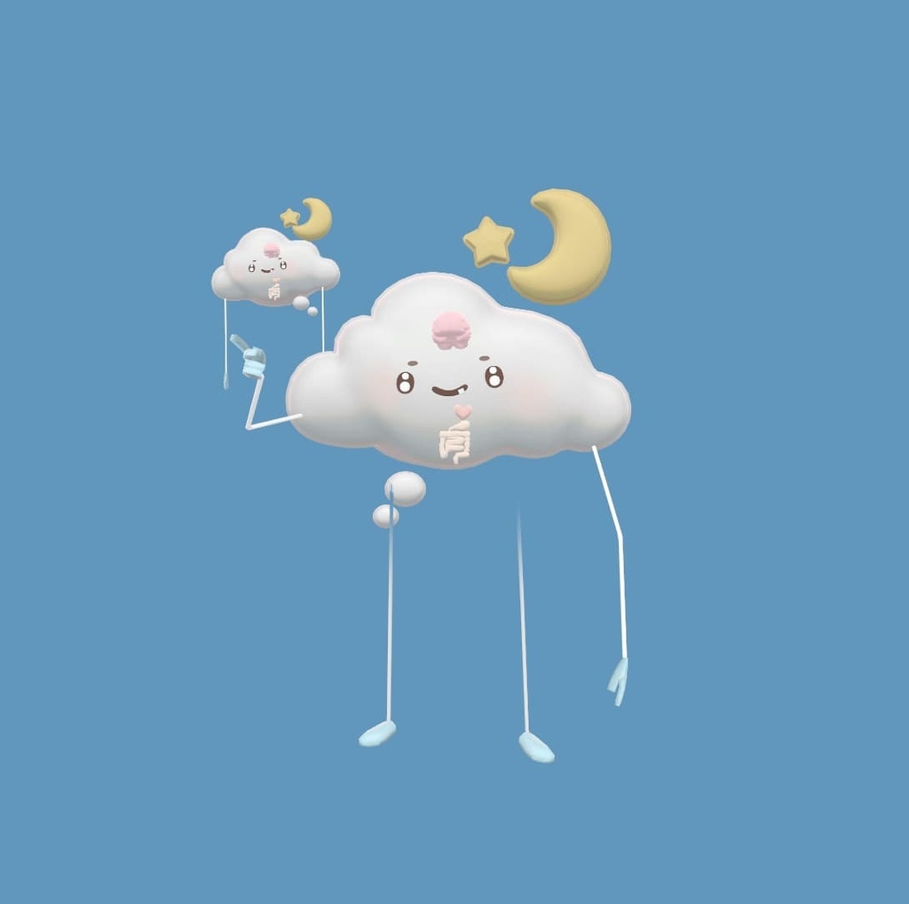 先行販売『もくもく / MokuMoku from JellySoul』, VRChatアバター、ペット、アクセサリー