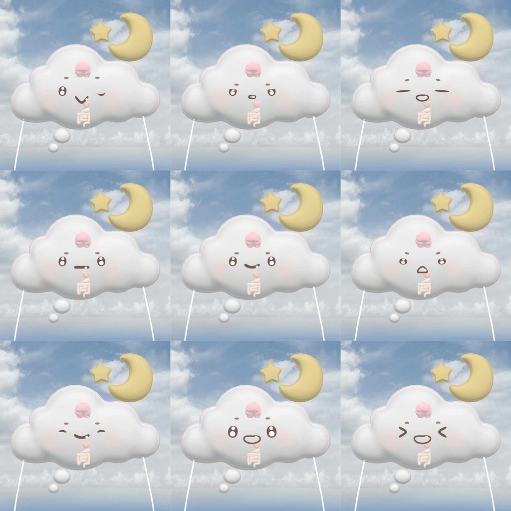 先行販売『もくもく / MokuMoku from JellySoul』, VRChatアバター、ペット、アクセサリー