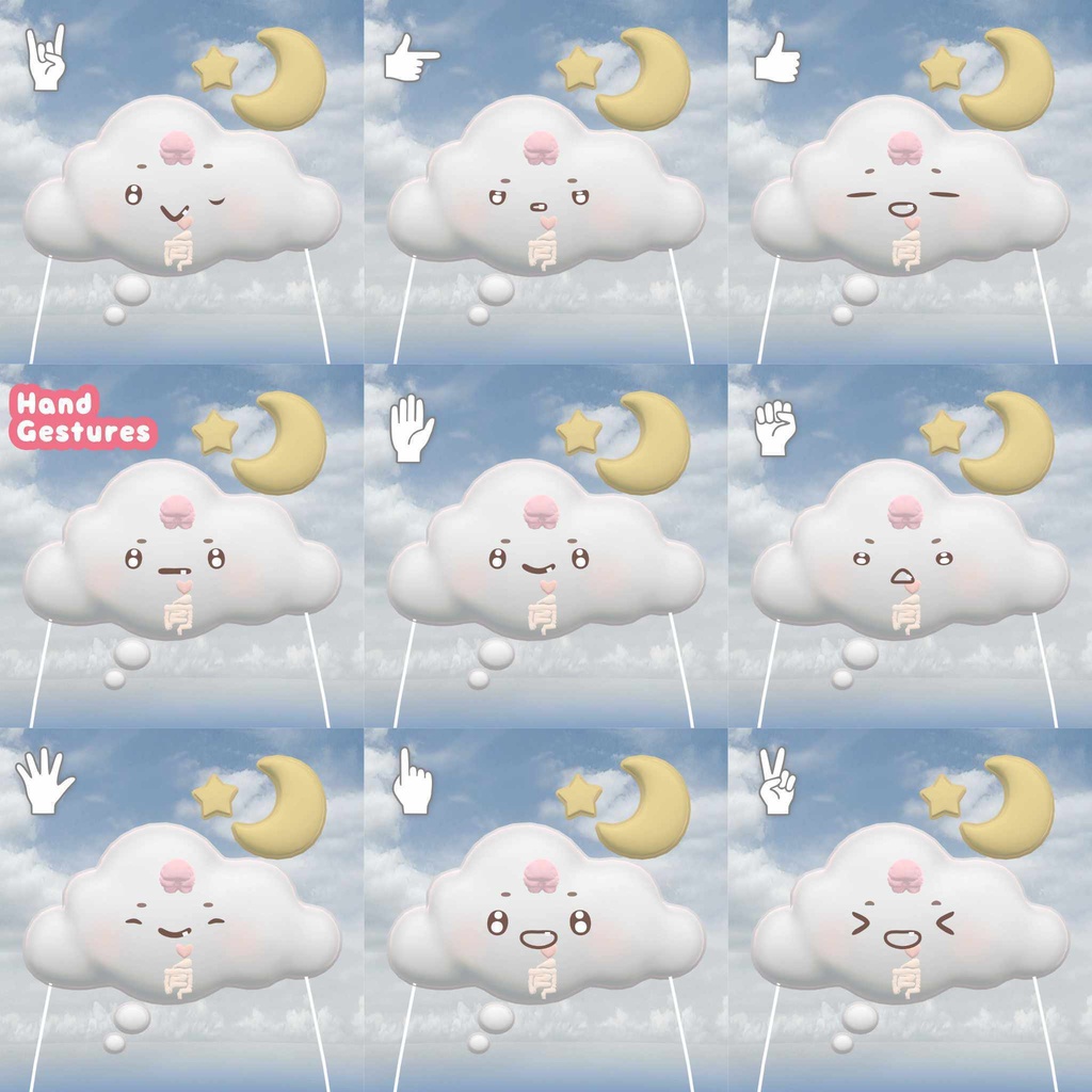 先行販売『もくもく / MokuMoku from JellySoul』, VRChatアバター、ペット、アクセサリー