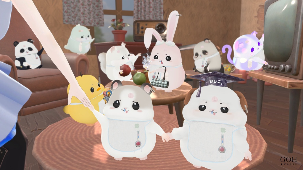 『もるしぃ / Molsy』3Dアバター、VRChat対応(利用規約に同意して購入 / Agree to Terms of Use)