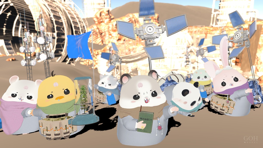 『もるしぃ / Molsy』3Dアバター、VRChat対応(利用規約に同意して購入 / Agree to Terms of Use)
