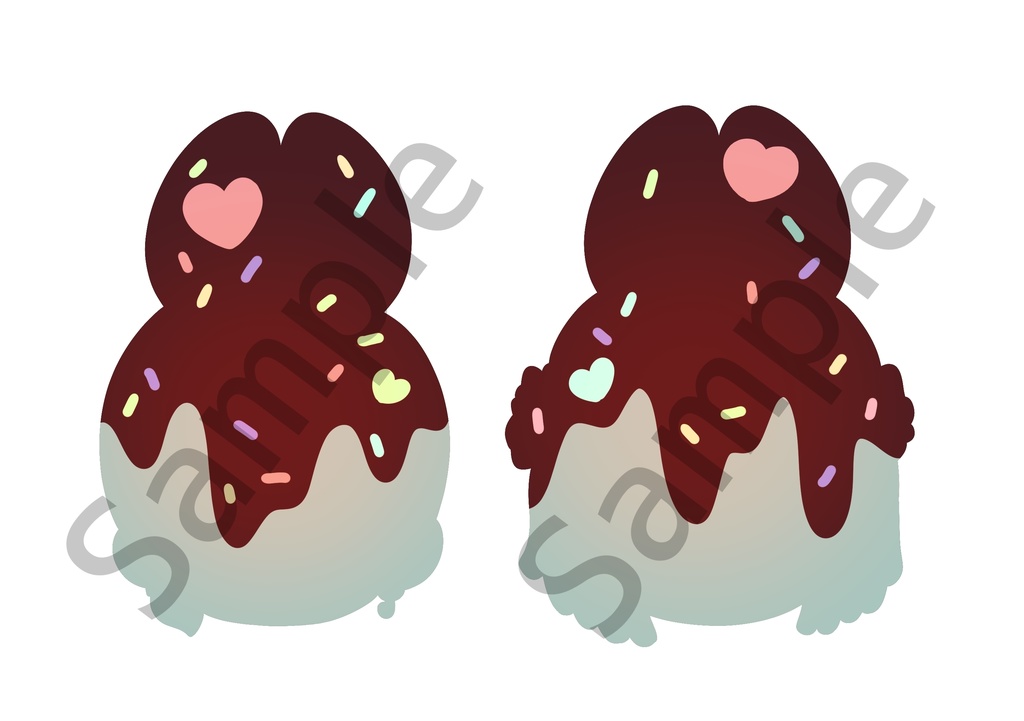 チョコうさぎアクリルチャームセット🍫🐰