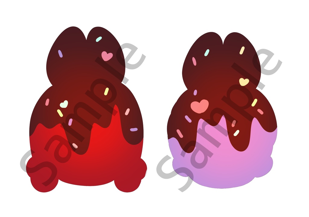 チョコうさぎアクリルチャームセット🍫🐰