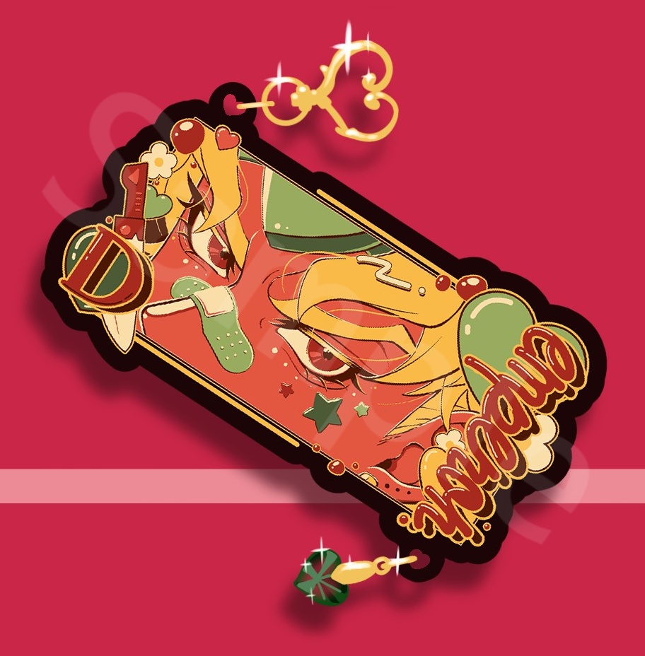 ✂️アクリルキーホルダー💚