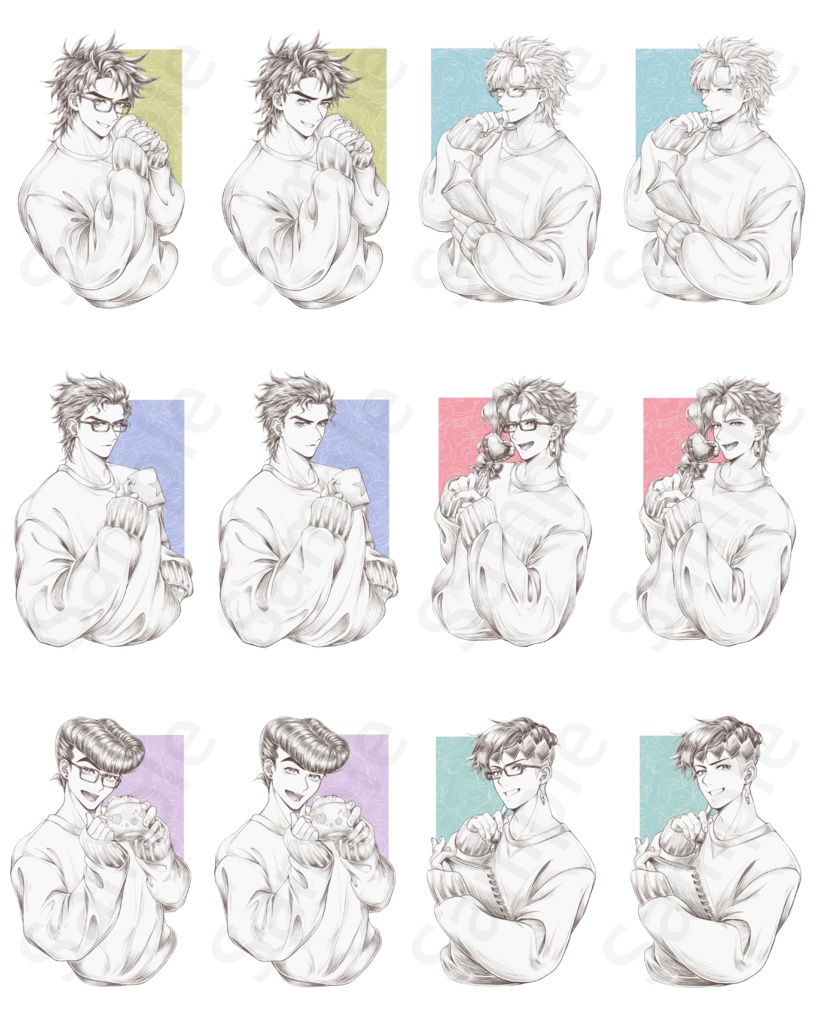 スウェット×ヨヨ男子シリーズシールセット