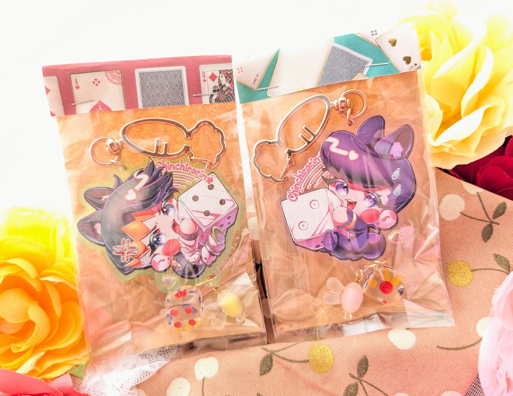 💎チンチロうさぎアクリルキーホルダー🖊️
