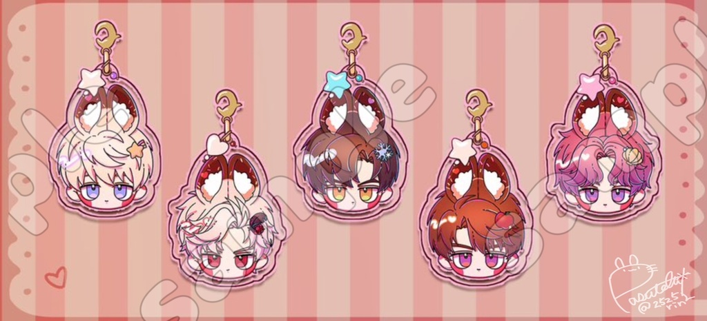 チョコうさぎアクリルチャーム