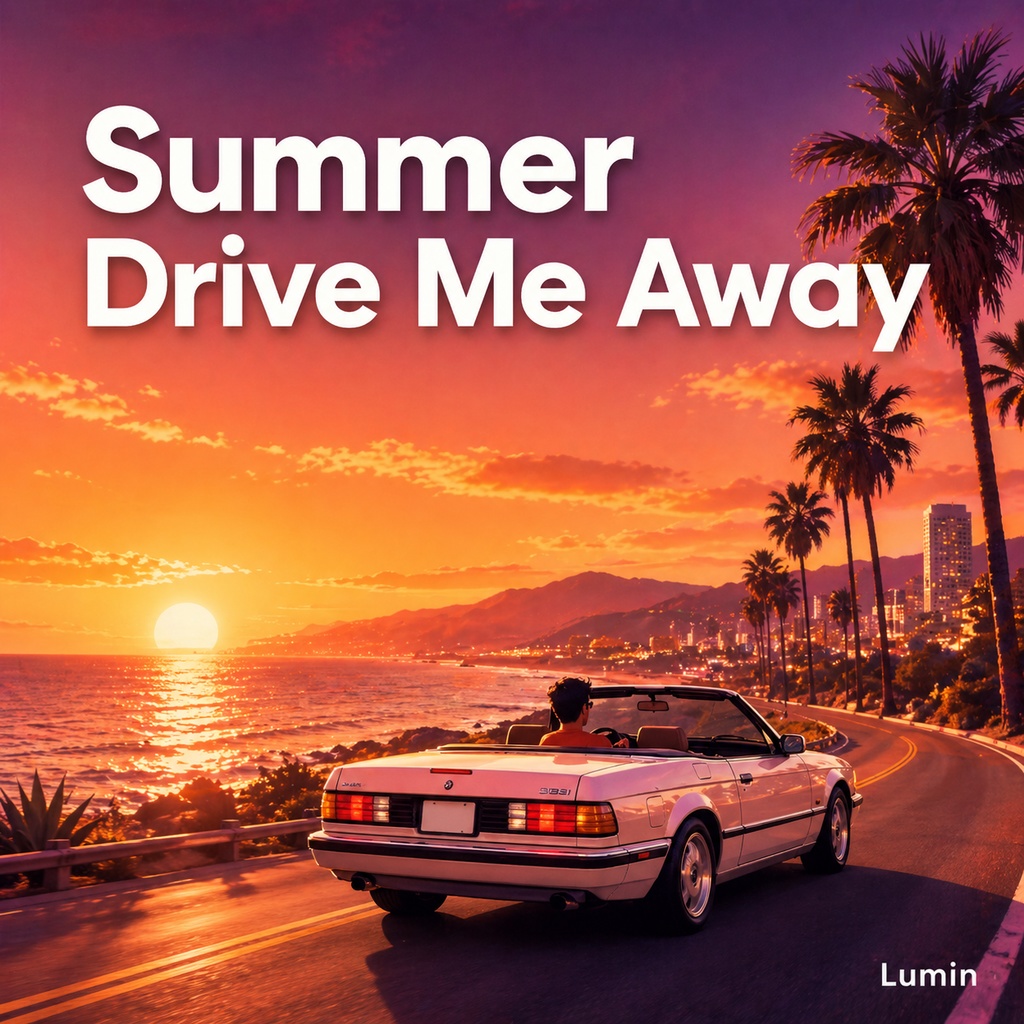 ドライブBGM | Summer Drive Me Away | シティポップ / Nu-Disco | Lumin