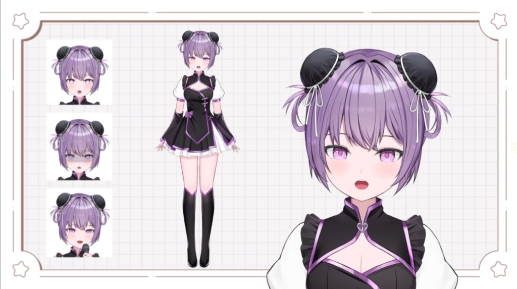 [Live2D Model] Qipao Girl – Cute Chinese Dress VTuber Avatar