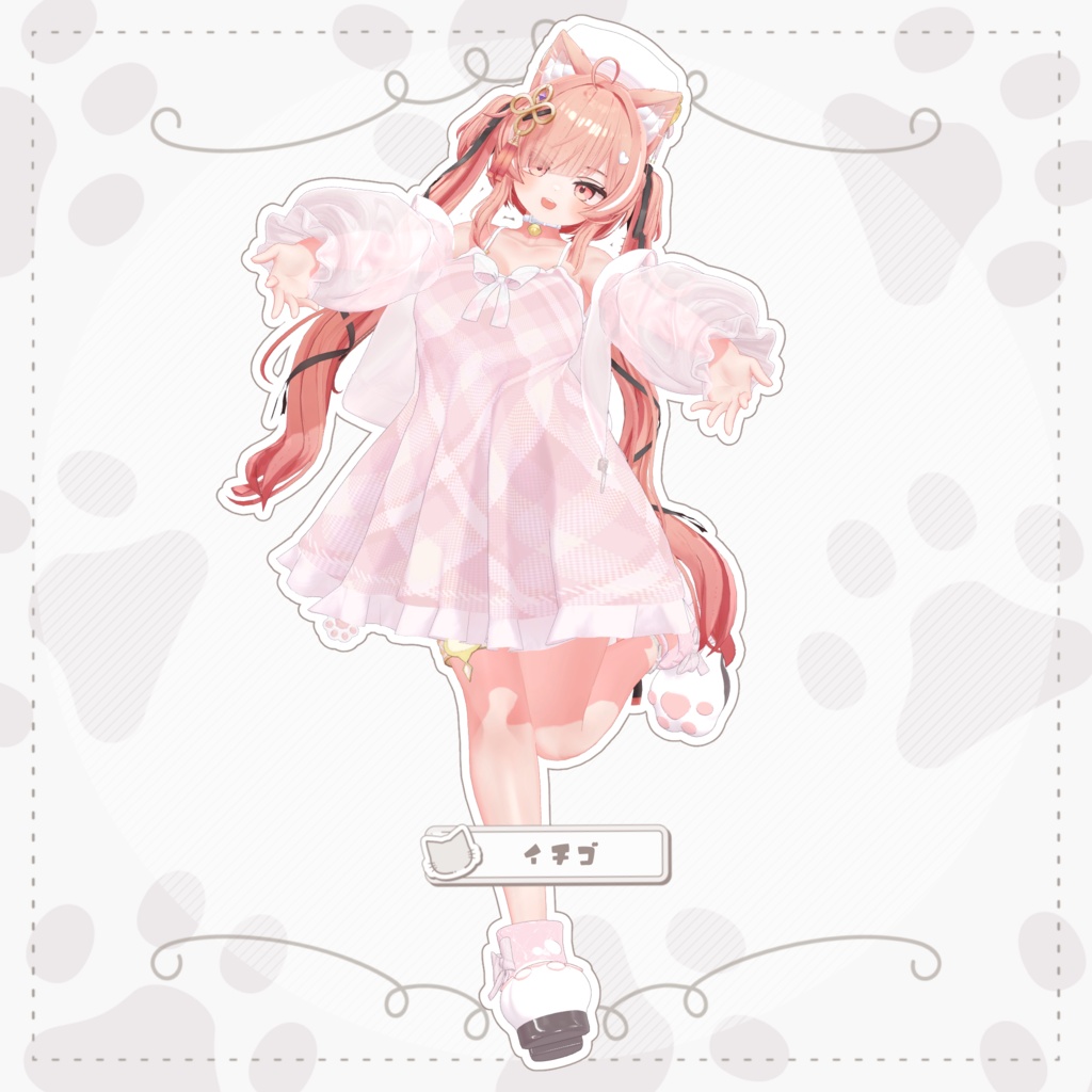 🤍ふわねこワンピース〖20アバター対応〗🤍