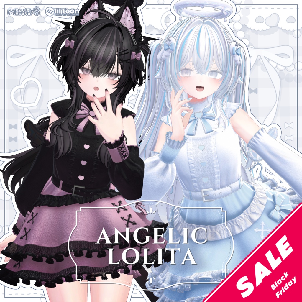 〖セール中〗🤍Angelic Lolita〖16アバター対応〗🩵
