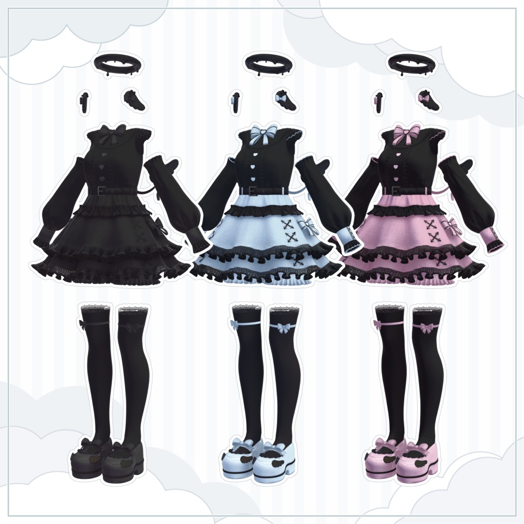 🤍Angelic Lolita〖16アバター対応〗🩵