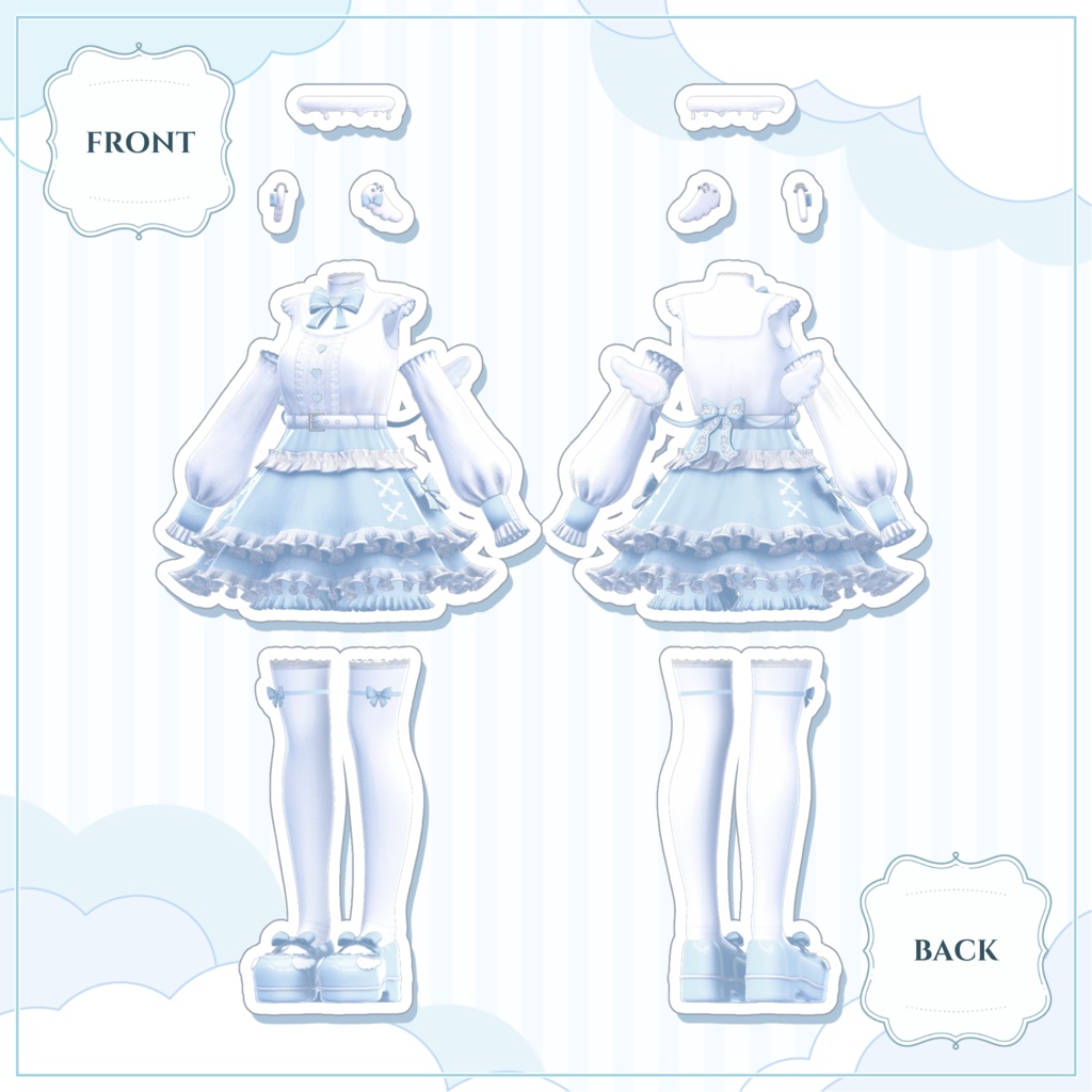 🤍Angelic Lolita〖16アバター対応〗🩵