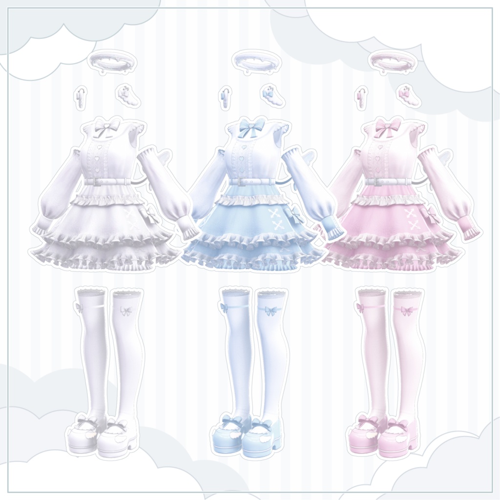 🤍Angelic Lolita〖16アバター対応〗🩵