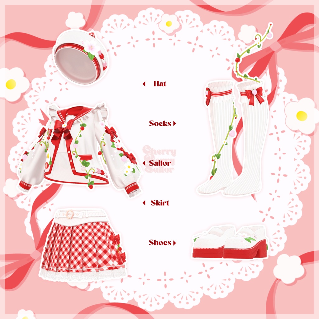 🍓Cherry Berry Sailor〖17アバター対応〗🌸