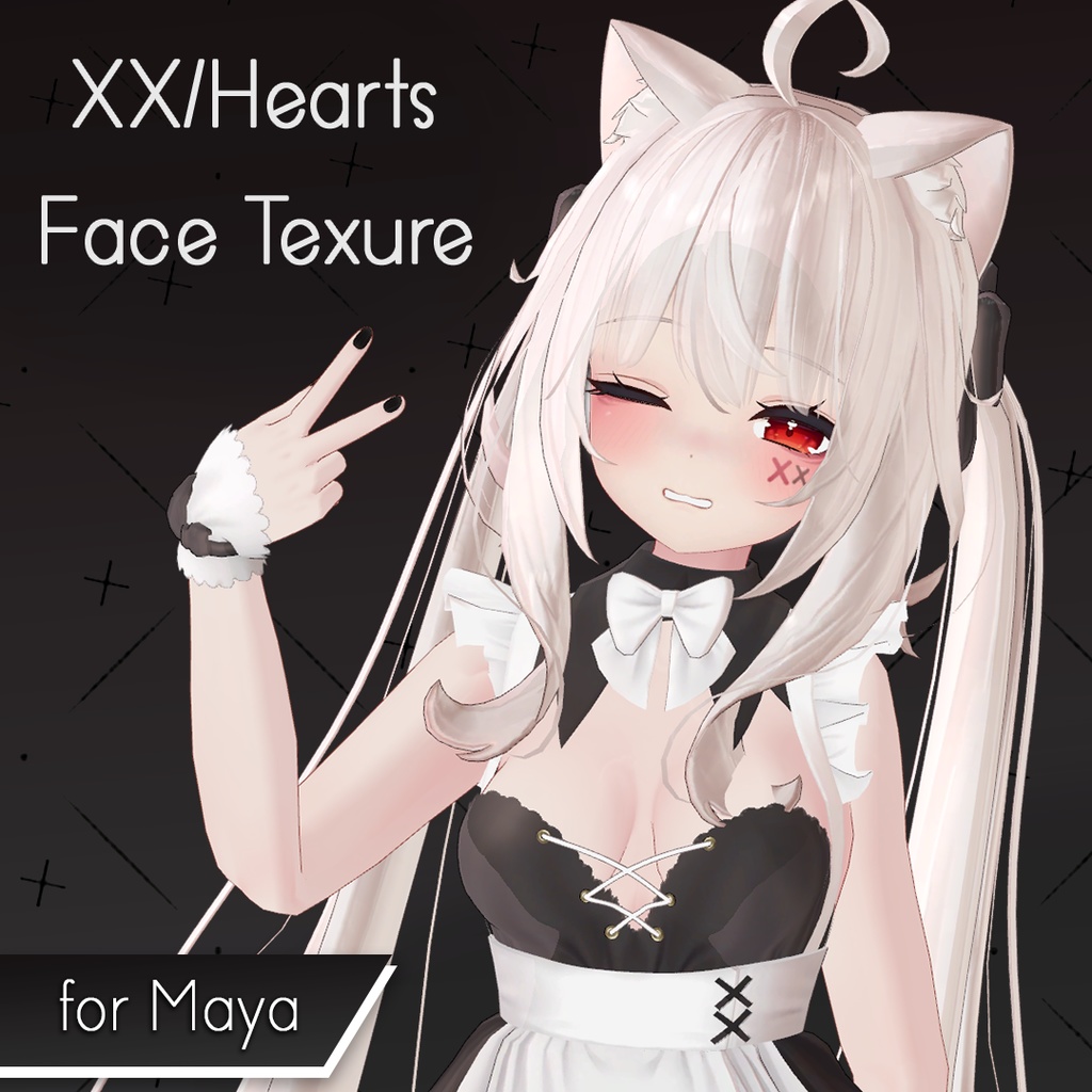 XX/Hearts Face Makeup for Maya [舞夜専用]