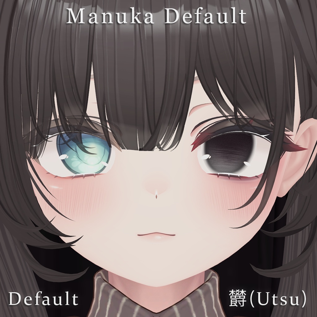 【マヌカ(Manuka)】欝(Utsu) - Gloomy Eyes & Makeup + Face Animation