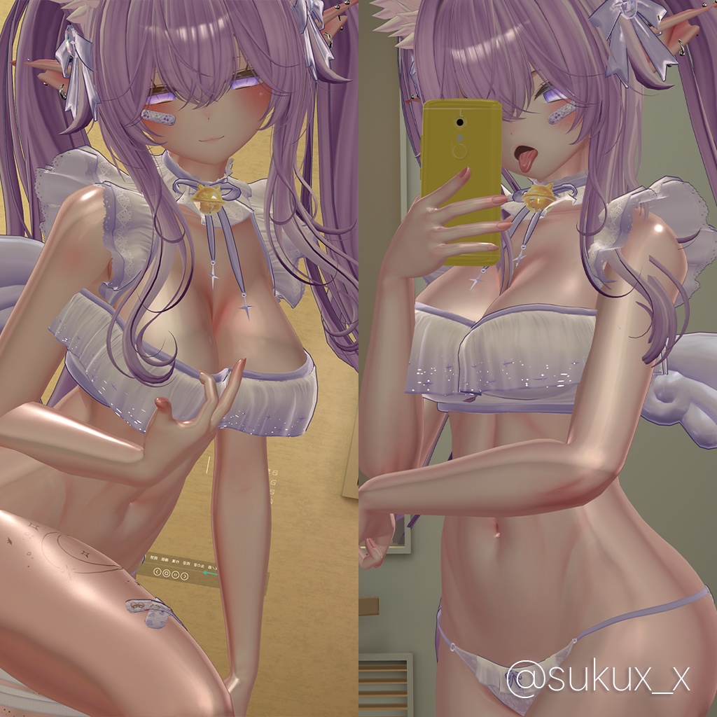 【VRChat】PinkPineapple Skin for liltoon - 自分をもっとセクシーに見せるためのツヤ肌素材