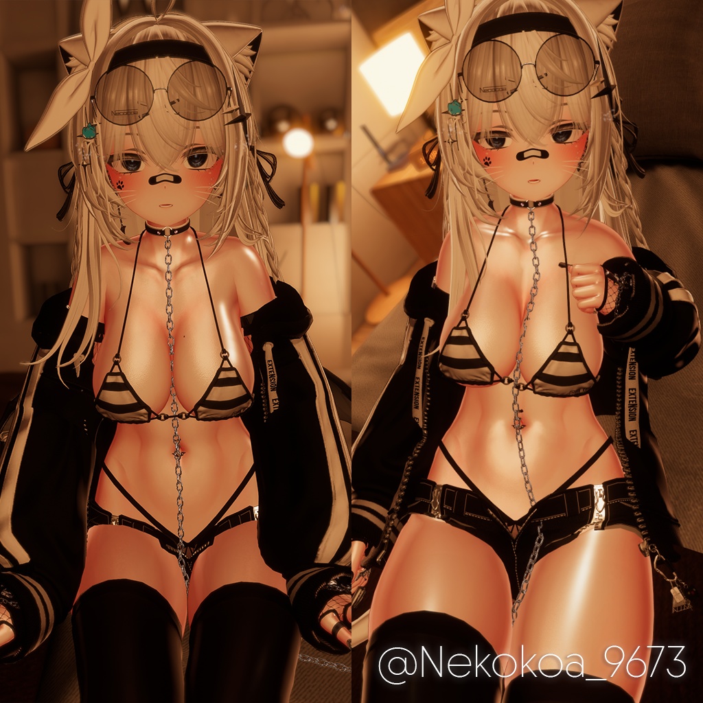 【VRChat】PinkPineapple Skin for liltoon - 自分をもっとセクシーに見せるためのツヤ肌素材