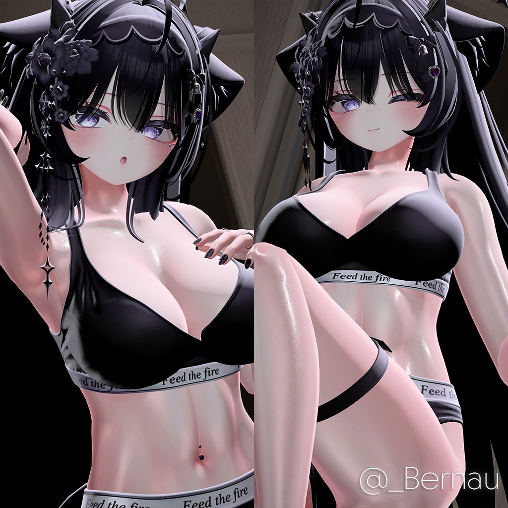 【VRChat】SexyH Skin for liltoon - 汗でさらにHな雰囲気になるセクシーな肌素材