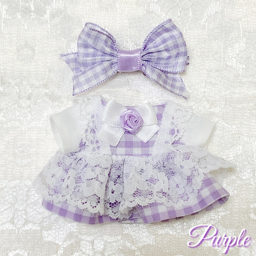 チェックワンピース