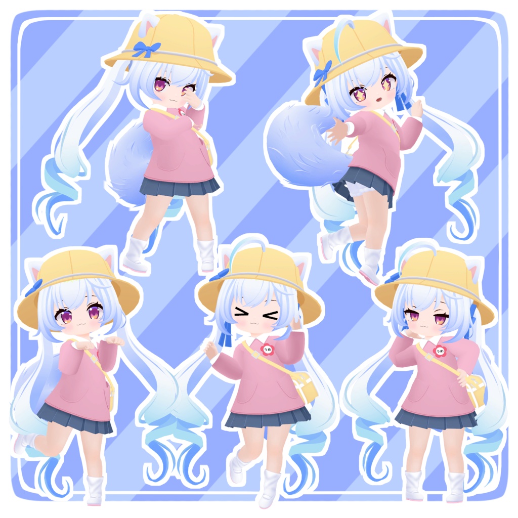 オリジナル3Dモデル「うめ」-Ume-