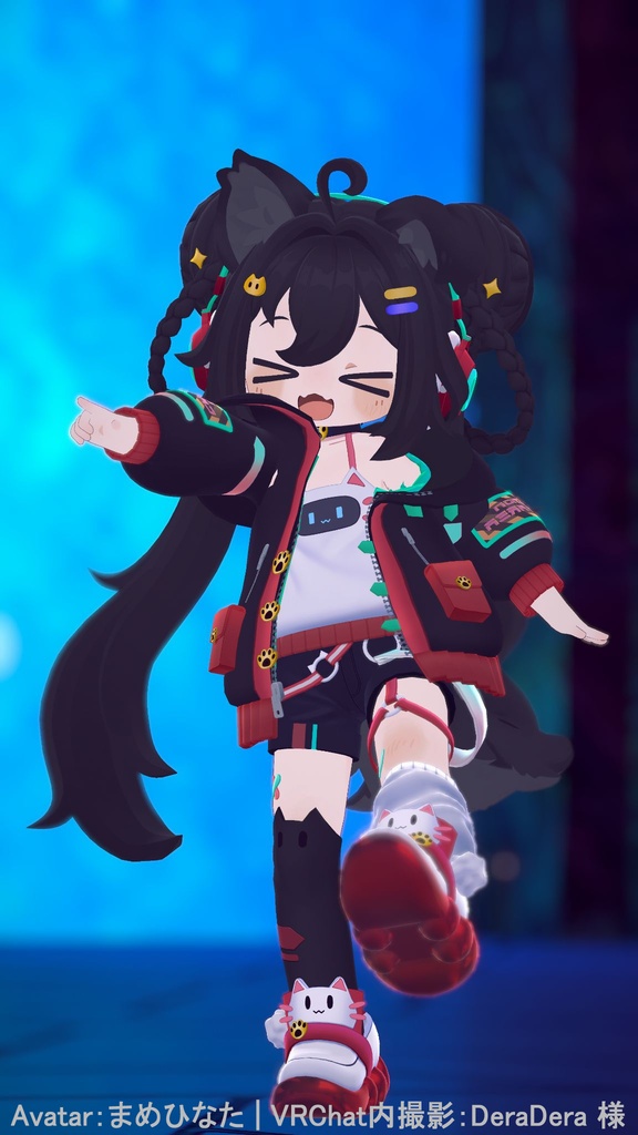 CattoTech | Outfit & Hair set | 【VRChat向け衣装・髪型】【複数アバター対応】