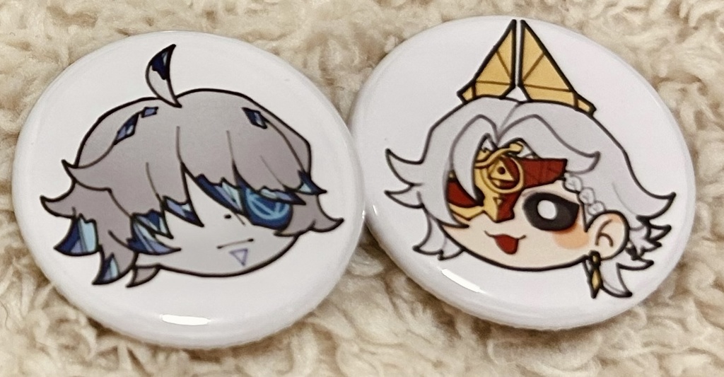 輝安鉱＆賢者 ミニ缶バッジセット