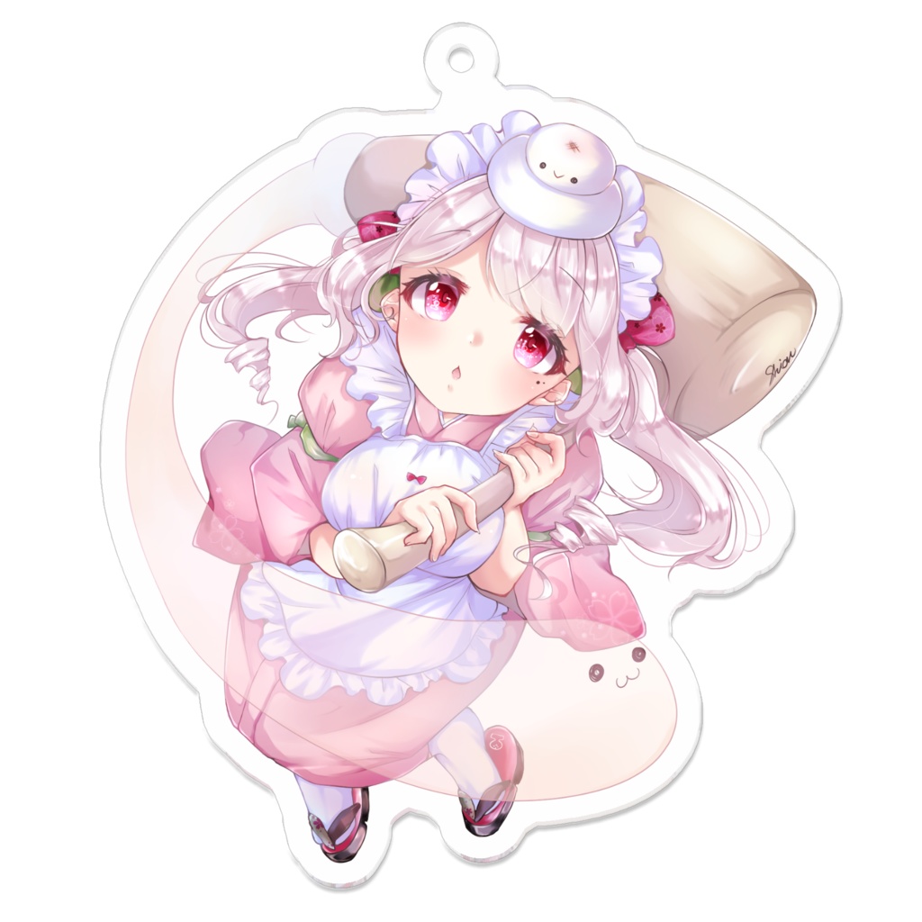 お餅ちゃんアクリルキーホルダー