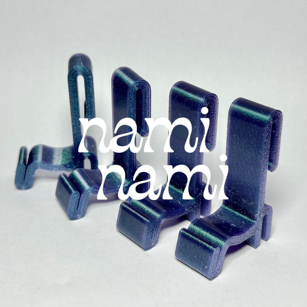 『なみなみ』ワイヤーネット用カードスタンド 4個セット