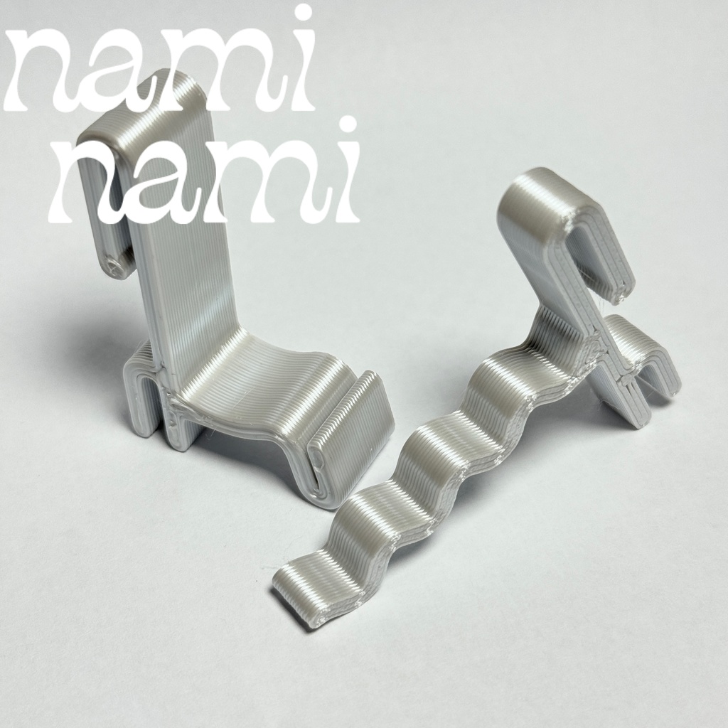 『なみなみ』ワイヤーネット用カードスタンド 4個セット