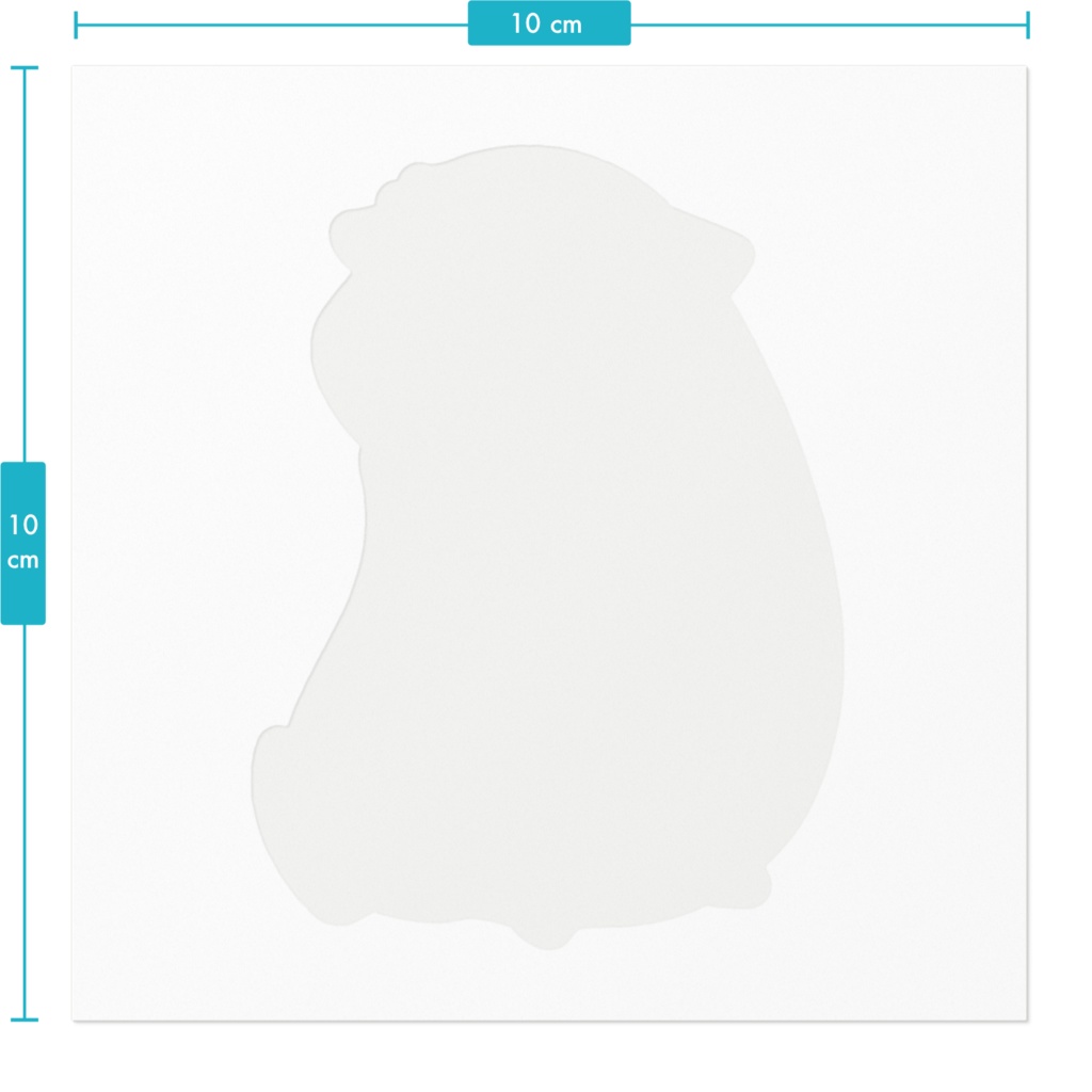 ジャンガリアンハムスターステッカー(キャラメル)