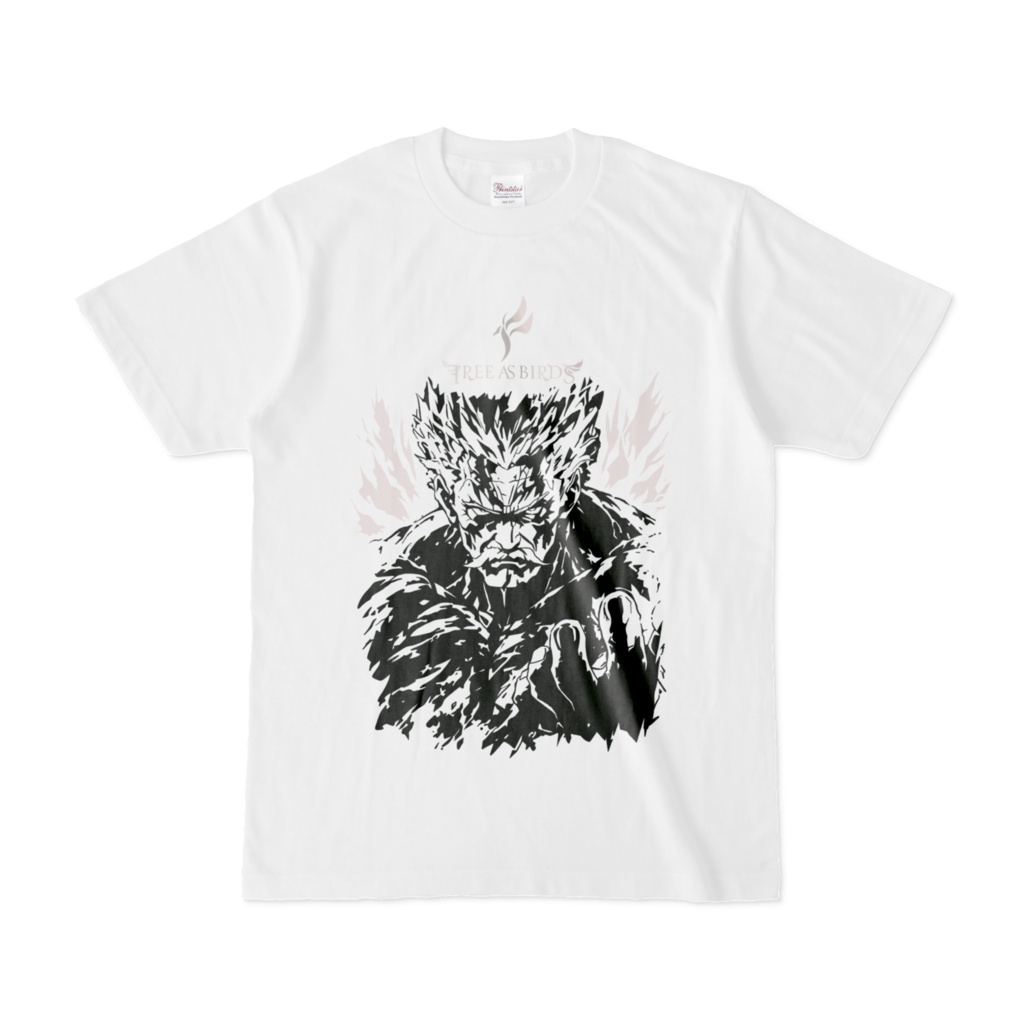 村長Tシャツ白【フリーアズバーズ／10th Anniversary】