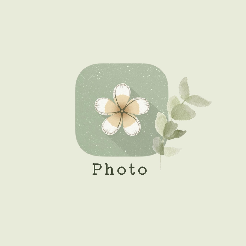 APP Icon Pack sage green (アイコンパック/セージグリーン)