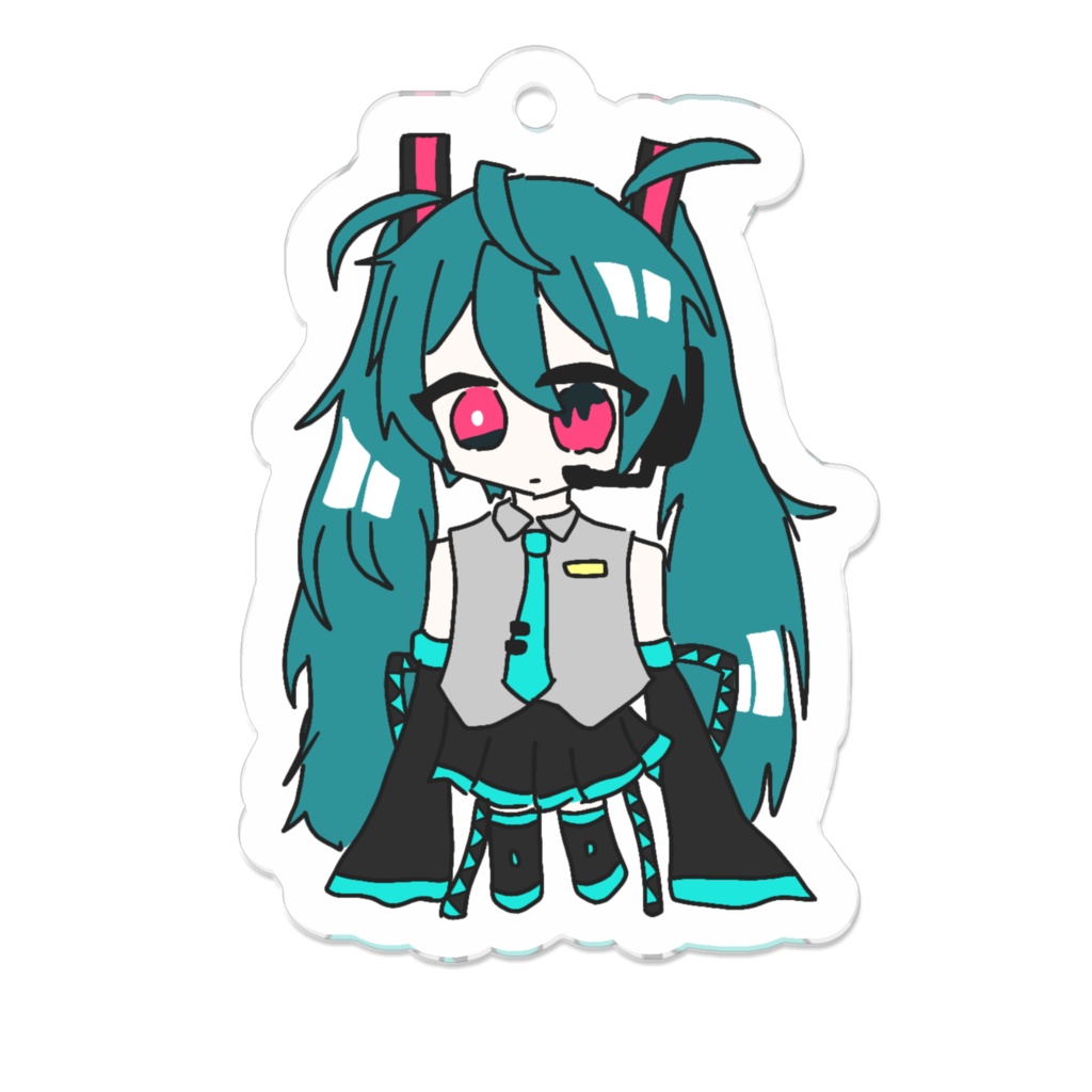 銀音式ミクのかわかわアクキー【すんっ…ver】