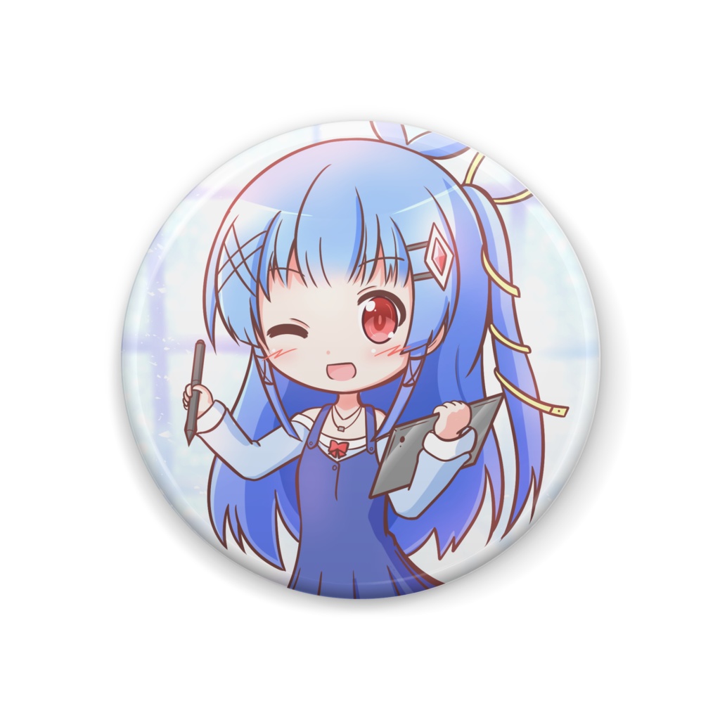 冬凪栞　缶バッジ