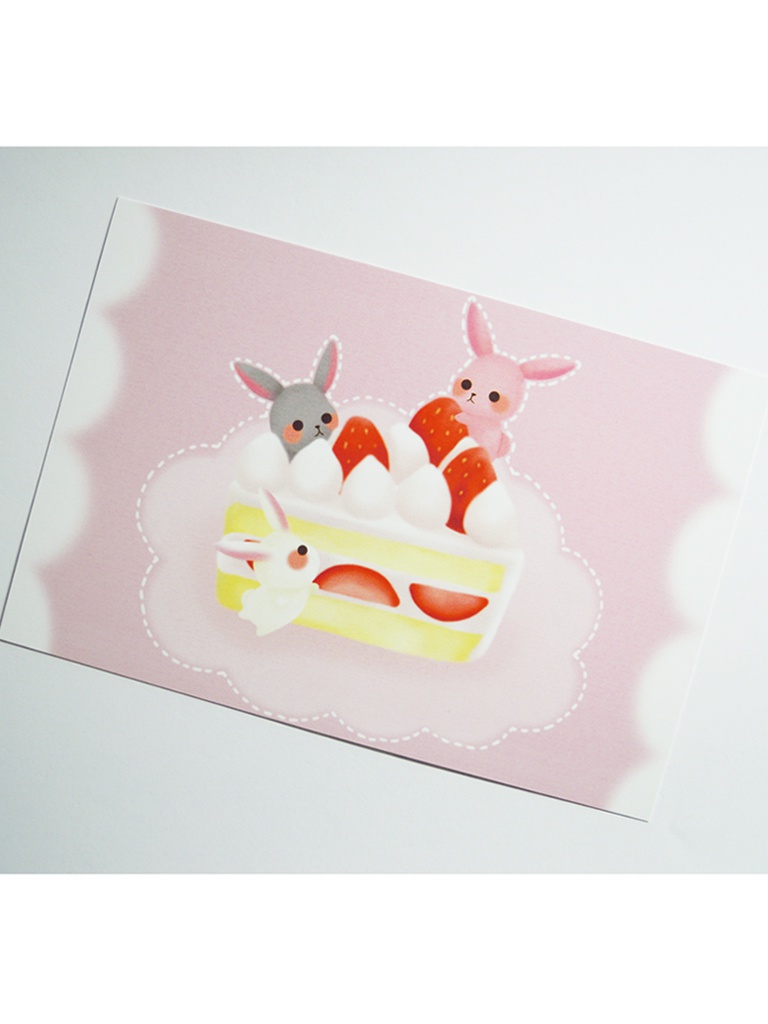 ポストカード02【苺ケーキ】