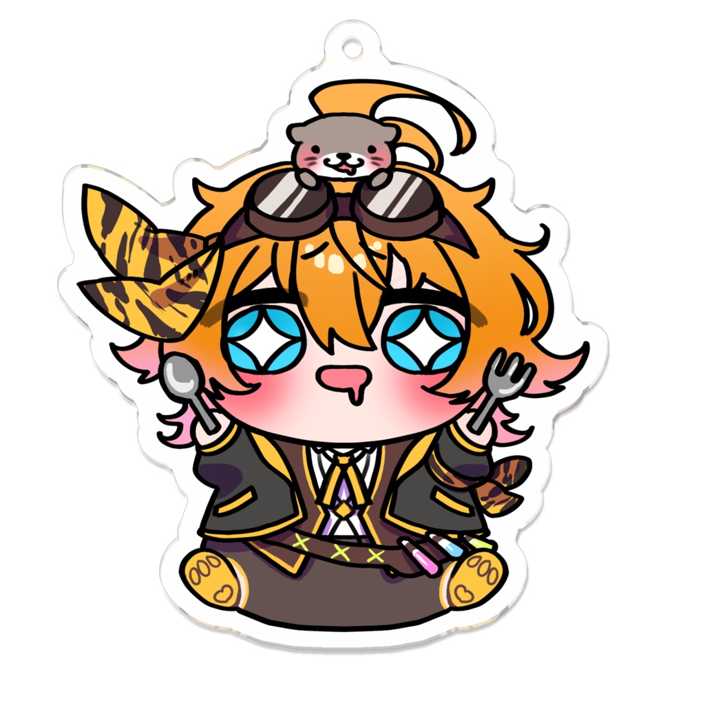 ミニ腹ペコとら アクリルキーホルダー