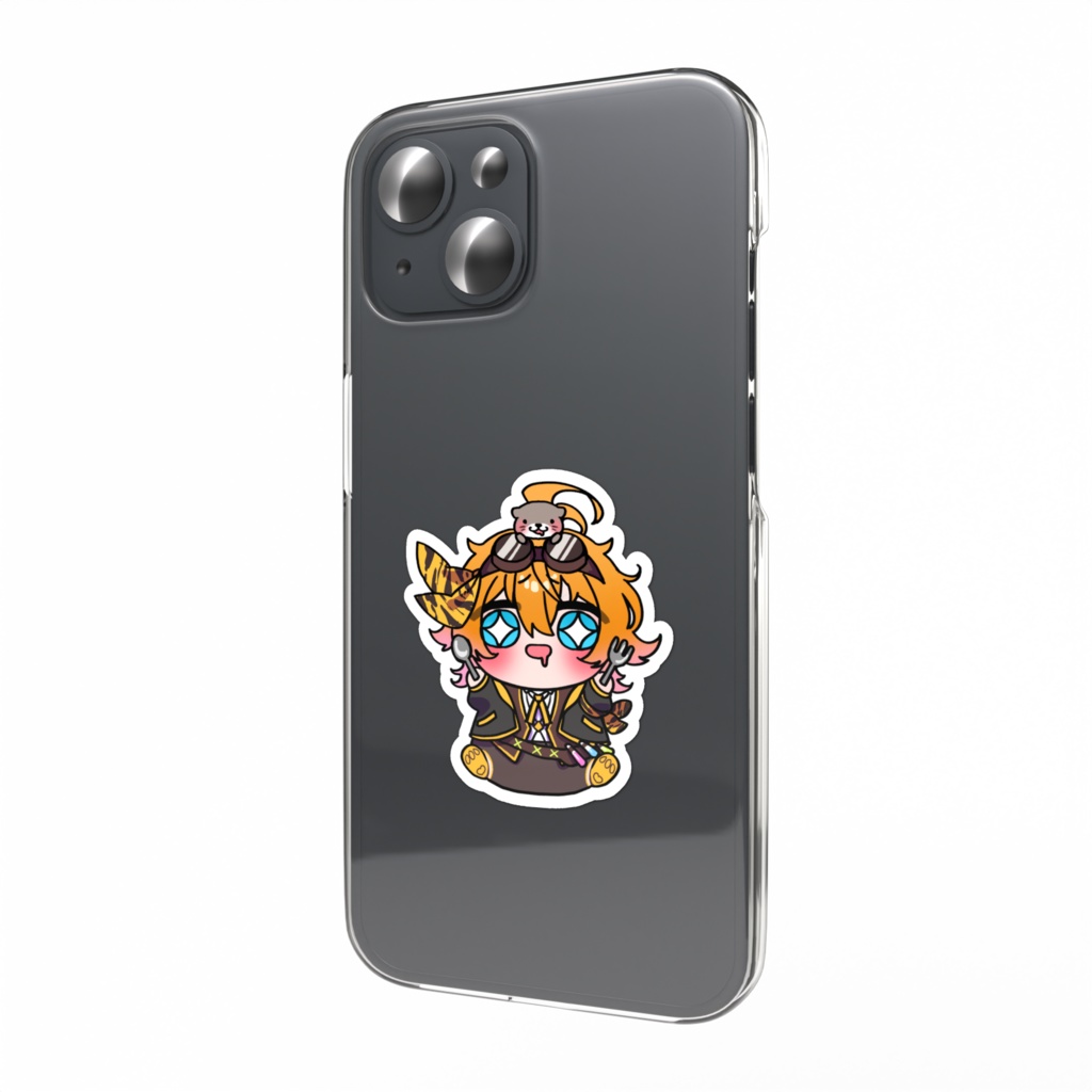 ミニ腹ペコとら スマホステッカー