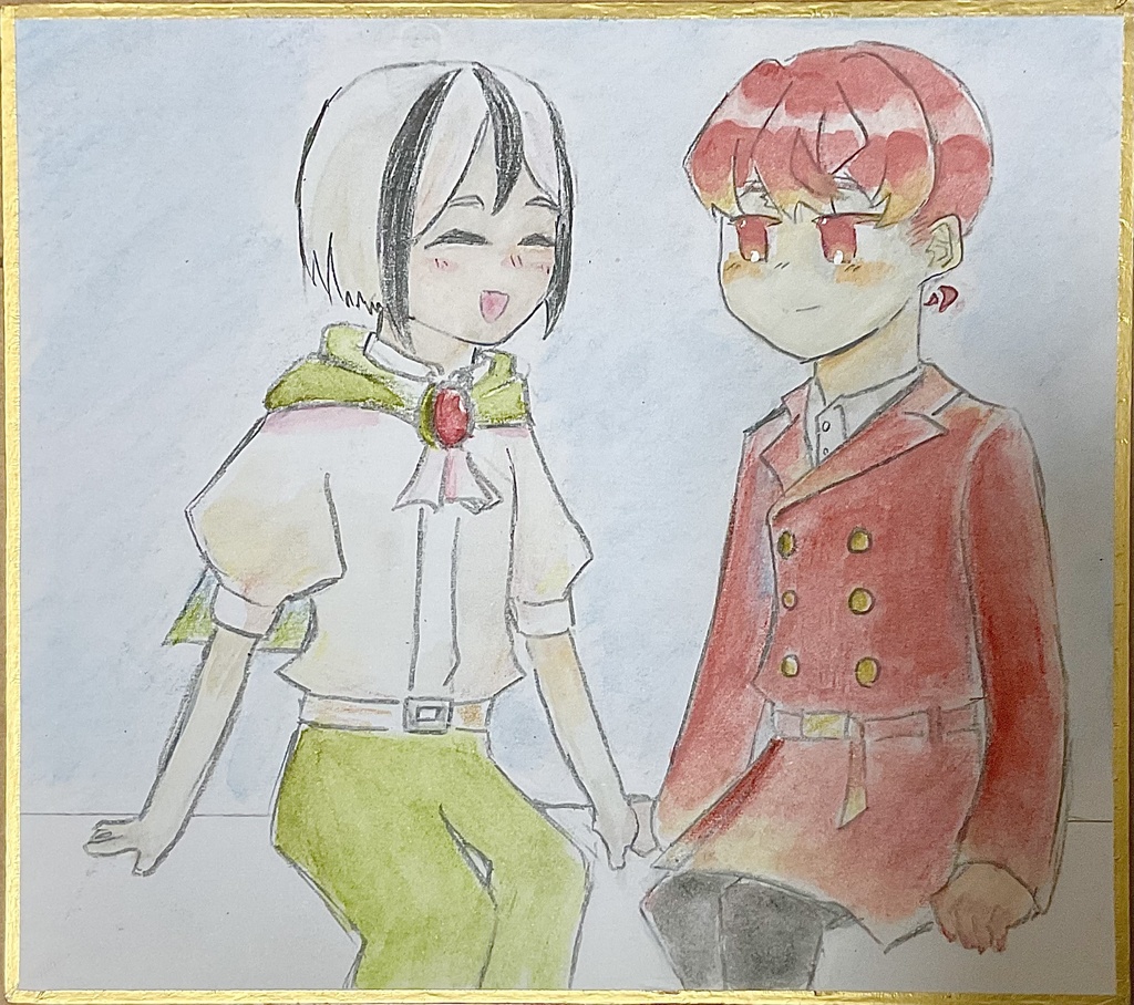 もみじくんと紅葉くんミニ色紙