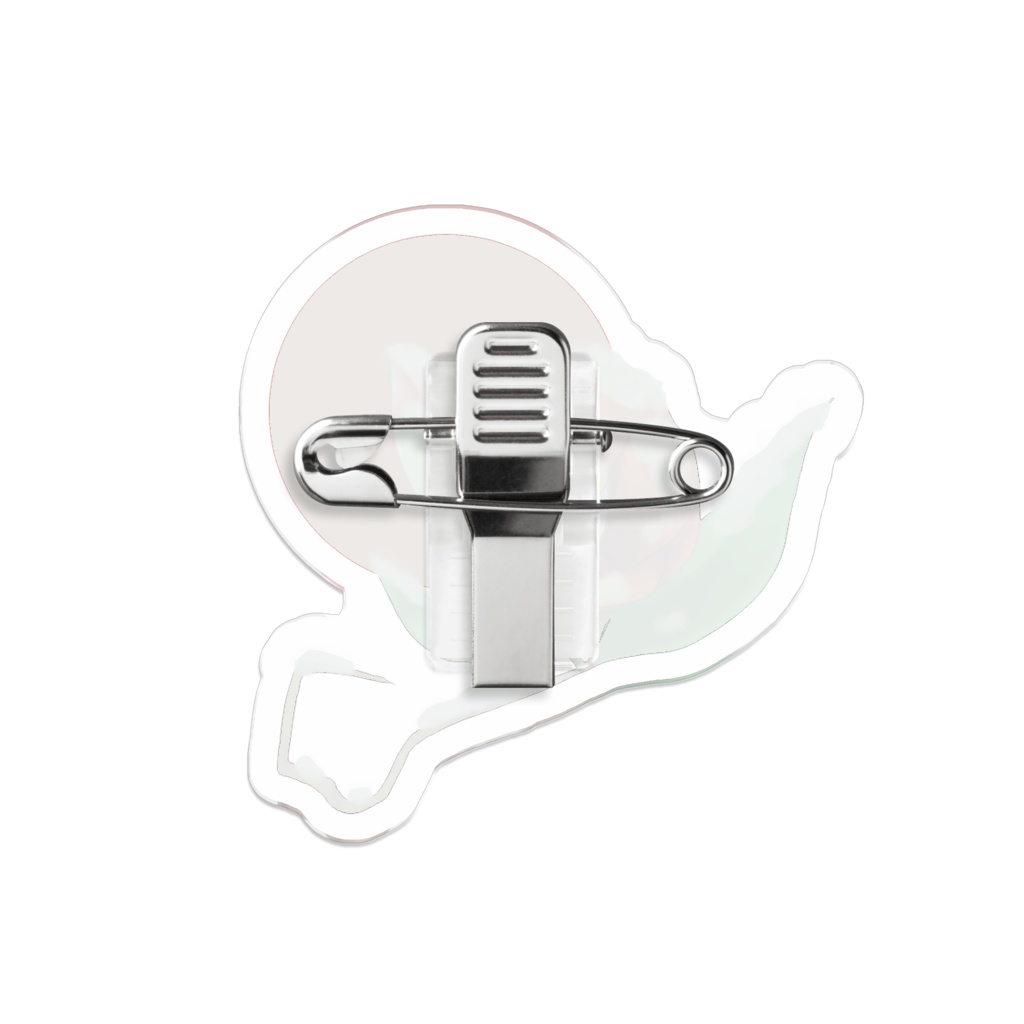 椿 アクリルバッチ