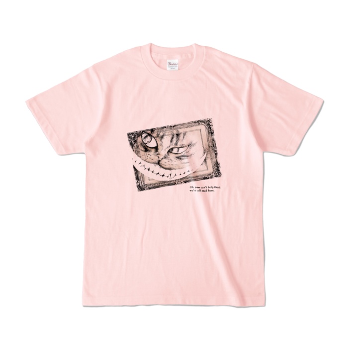 額縁の中のチェシャ猫-カラーTシャツ