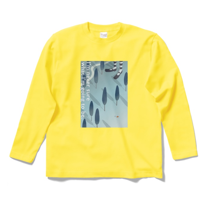 キノコを食べたアリス-ロングスリーブTシャツ