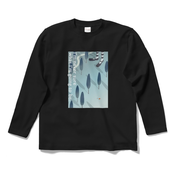 キノコを食べたアリス-ロングスリーブTシャツ