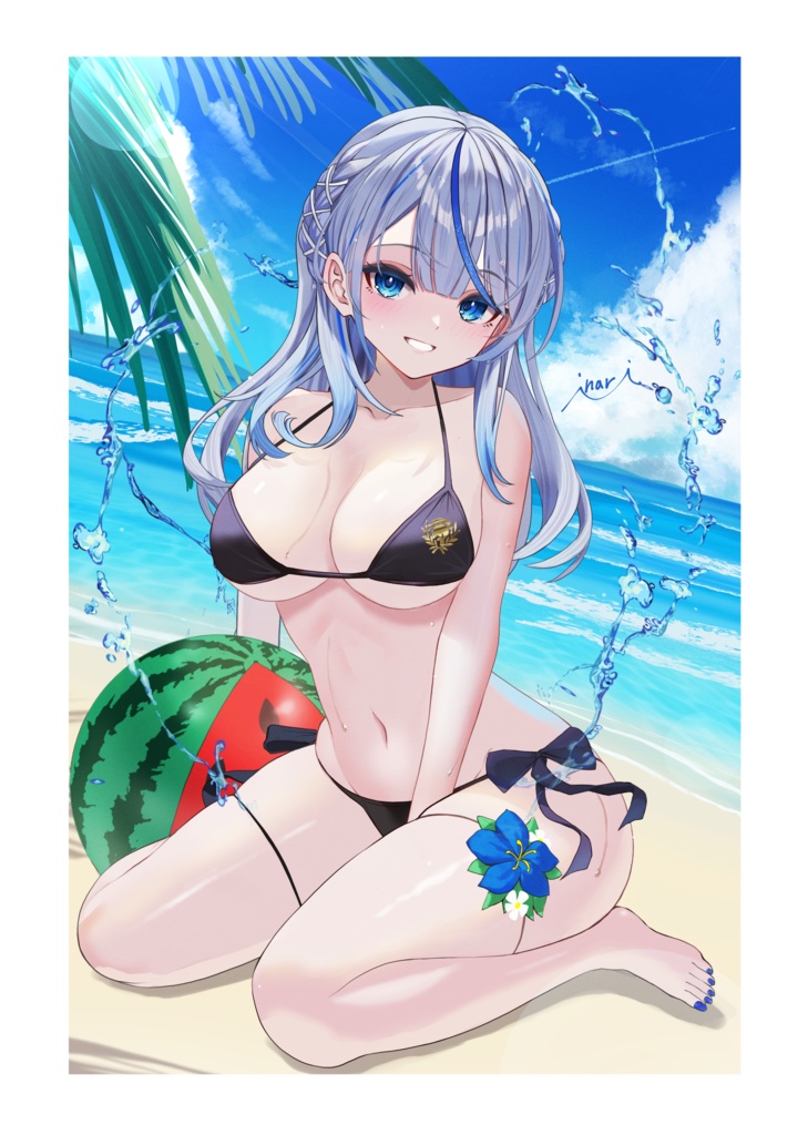 【C108】雨海ルカ(水着)B2タペストリー