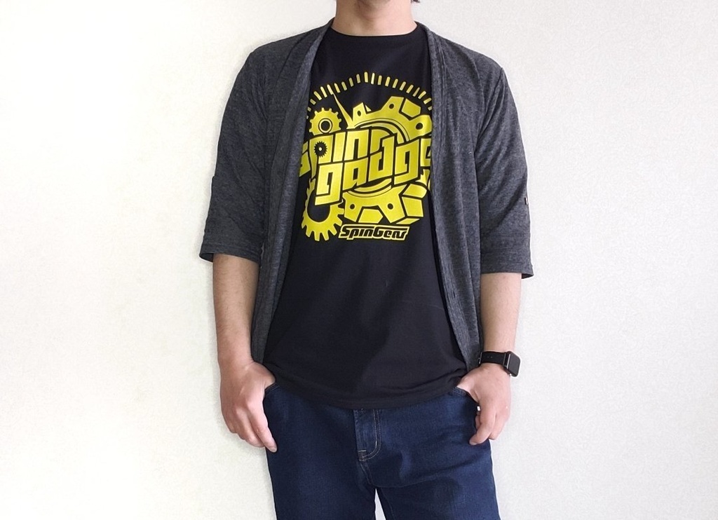 スピンギア スピンガジェットロゴTシャツ ブラック