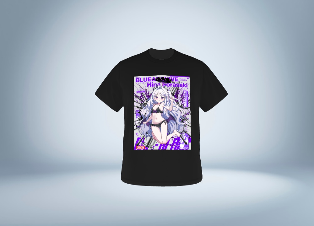 【黒】空崎ヒナTシャツLサイズ