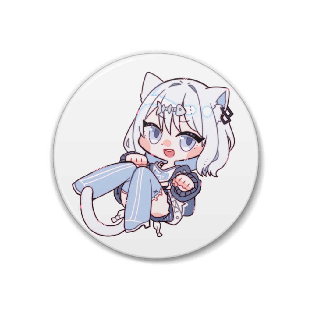 よわこ缶バッジ(SDイラスト)